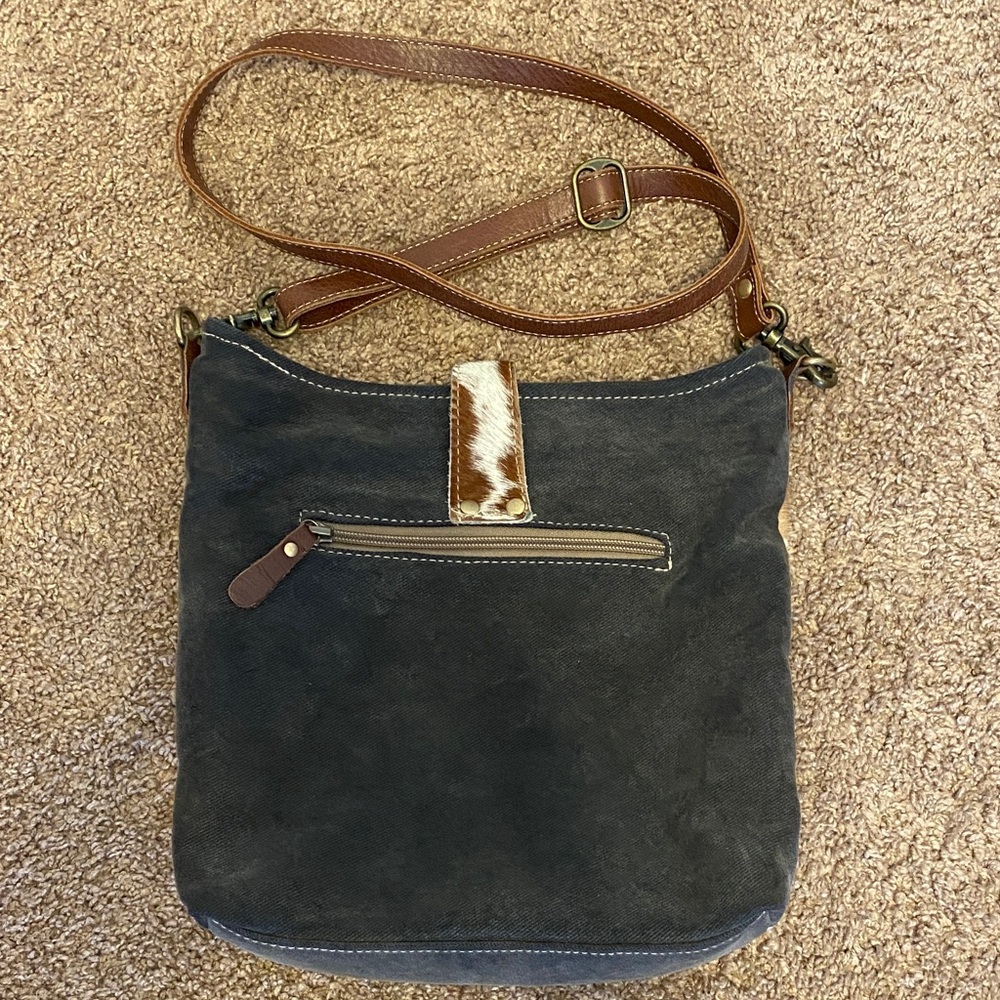 Myra Bag Brown and Yellow Tribal Crossbody - Picture 4 of 5